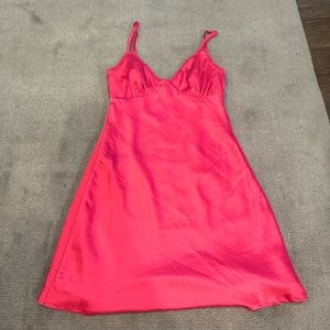 Princess Polly Pink Silk Dress